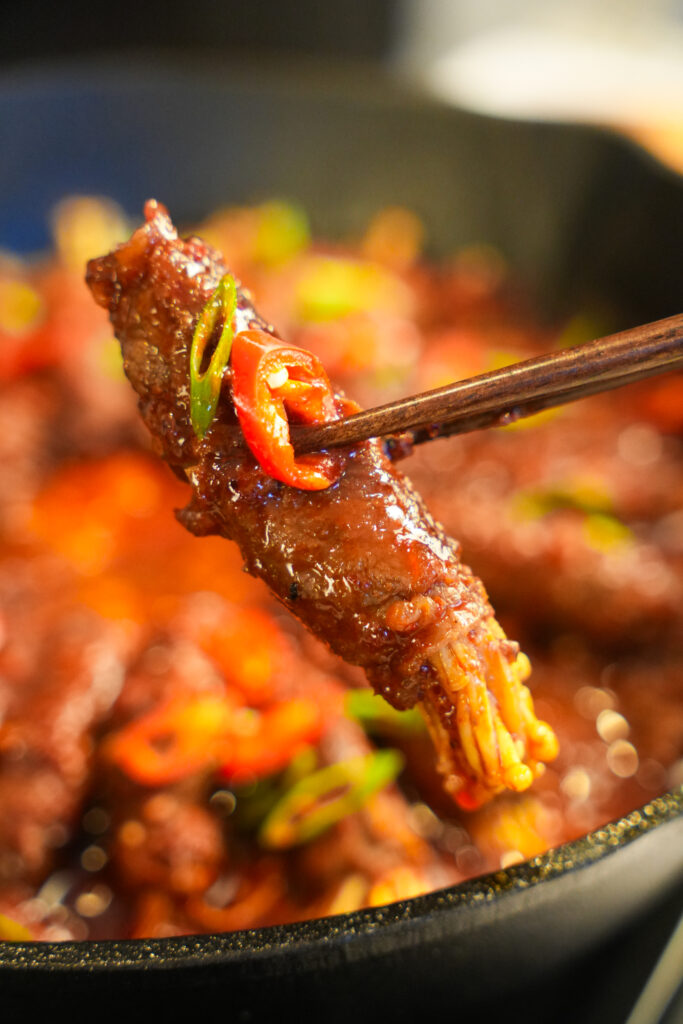 Fire Enoki Beef Rolls