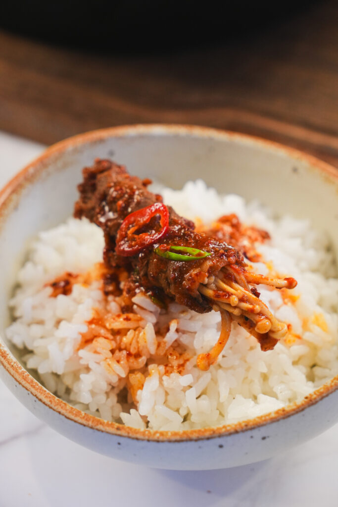 Fire Enoki Beef Rolls