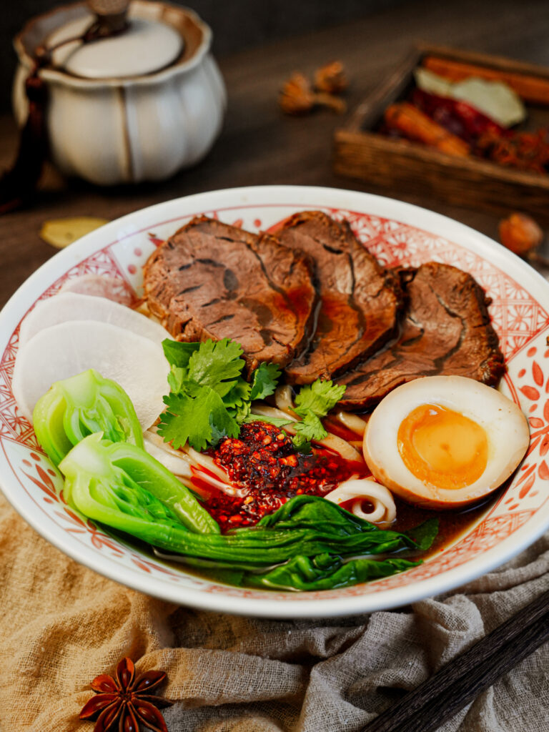 Chinese Braised Beef Shank Noodle Soup