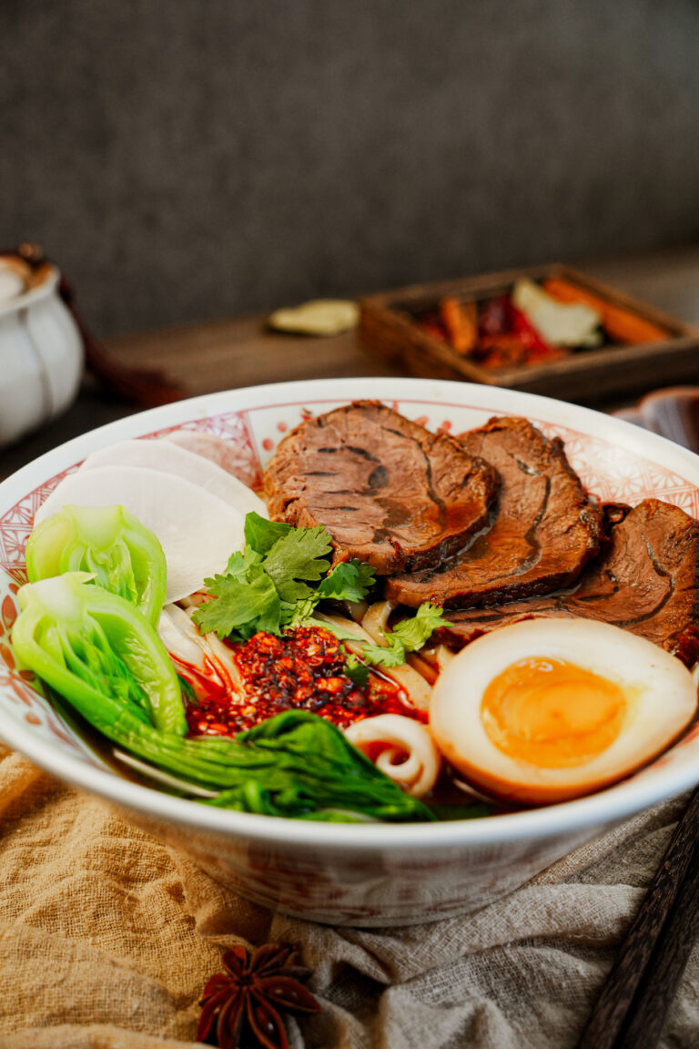 Chinese Braised Beef Shank Noodle Soup