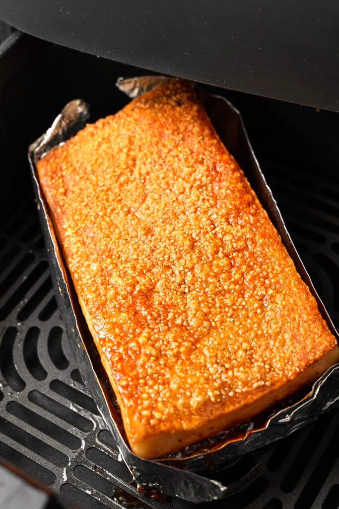 Air Fryer Crispy Pork Belly – Cantonese Roasted Siu Yuk (烧肉) 