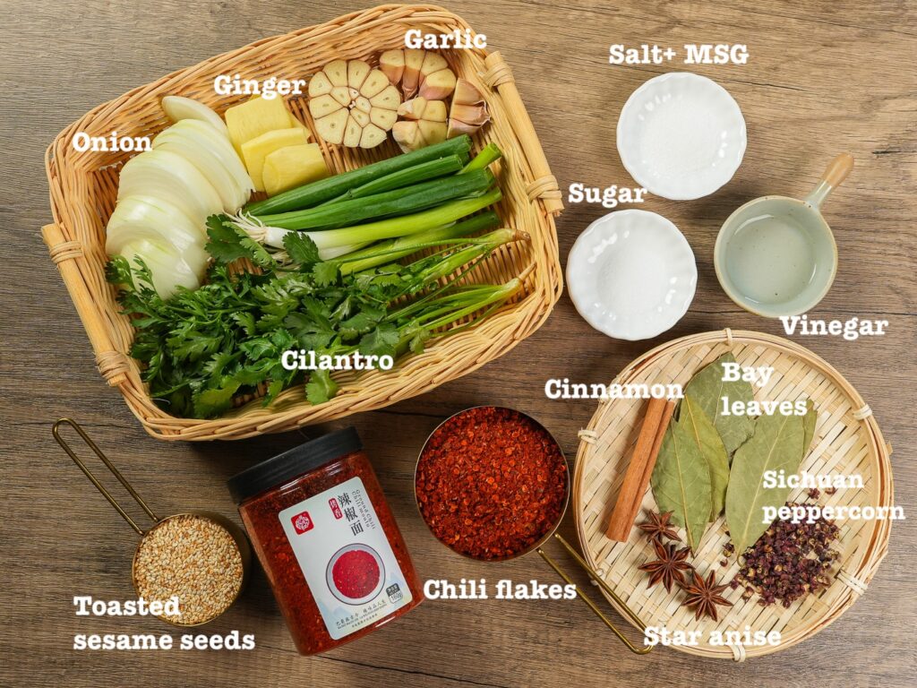 Chinese Sichuan chili oil recipe ingredients