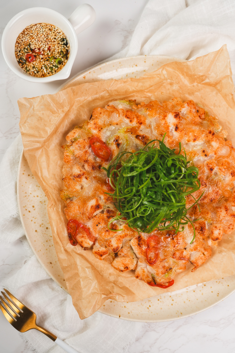 Korean chicken pancake padakjeon recipe