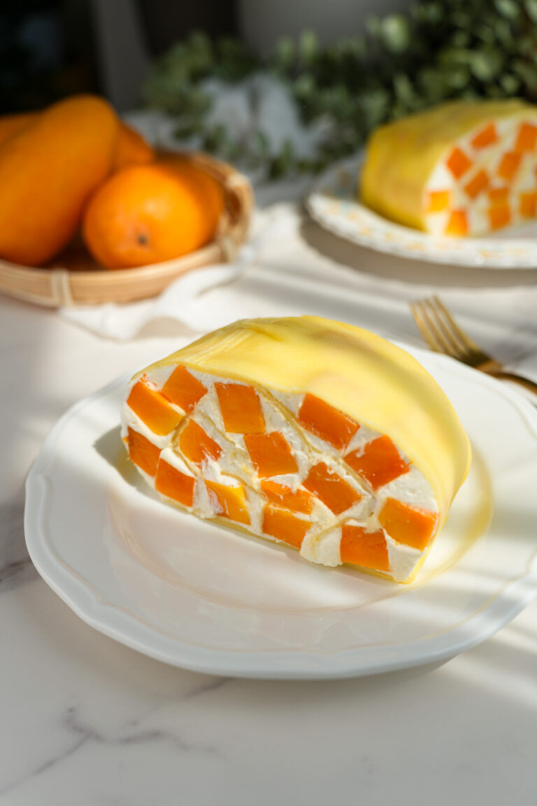 mango crepe roll