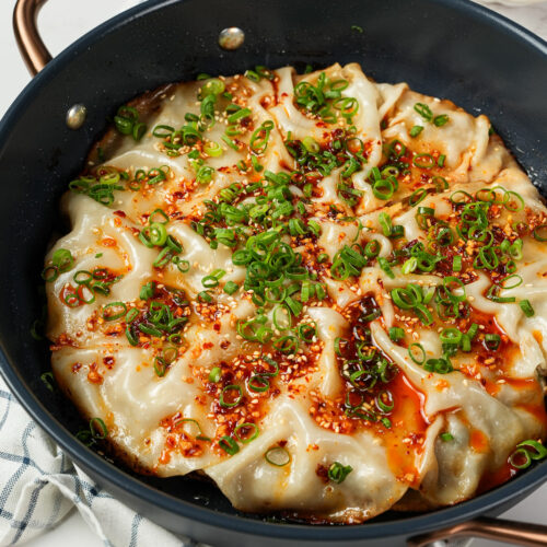 Stovetop One-Pot Dumpling Lasagna